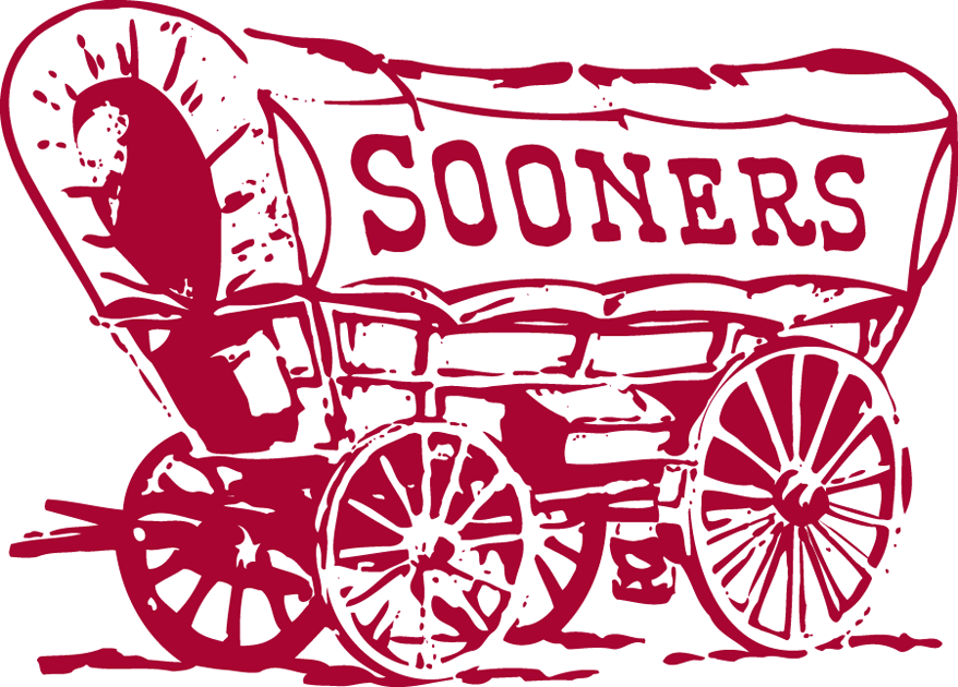 Oklahoma Sooners 1952-1966 Primary Logo iron on paper